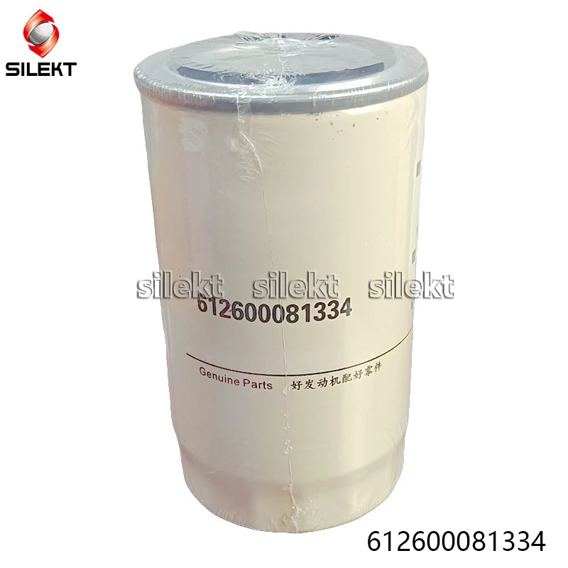 Oil Filter 612600081334 Element Weichai Euro III Fuel Filter Element Diesel Hydraulic Filter Wd615 Wp10 Wp12 Truck Engine Parts