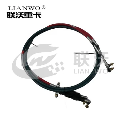 Sinotruk HOWO A7 Select Gear Cable flexible Wg9725240204 3400mm Repuestos originales